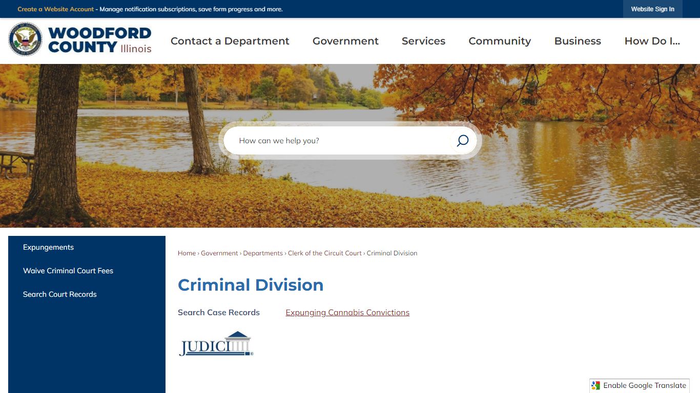 Criminal Division | Woodford County, IL
