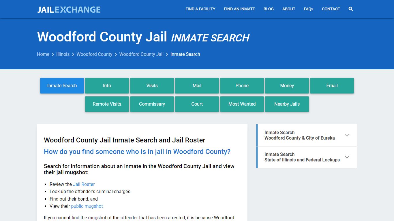 Inmate Search: Roster & Mugshots - Woodford County Jail, IL