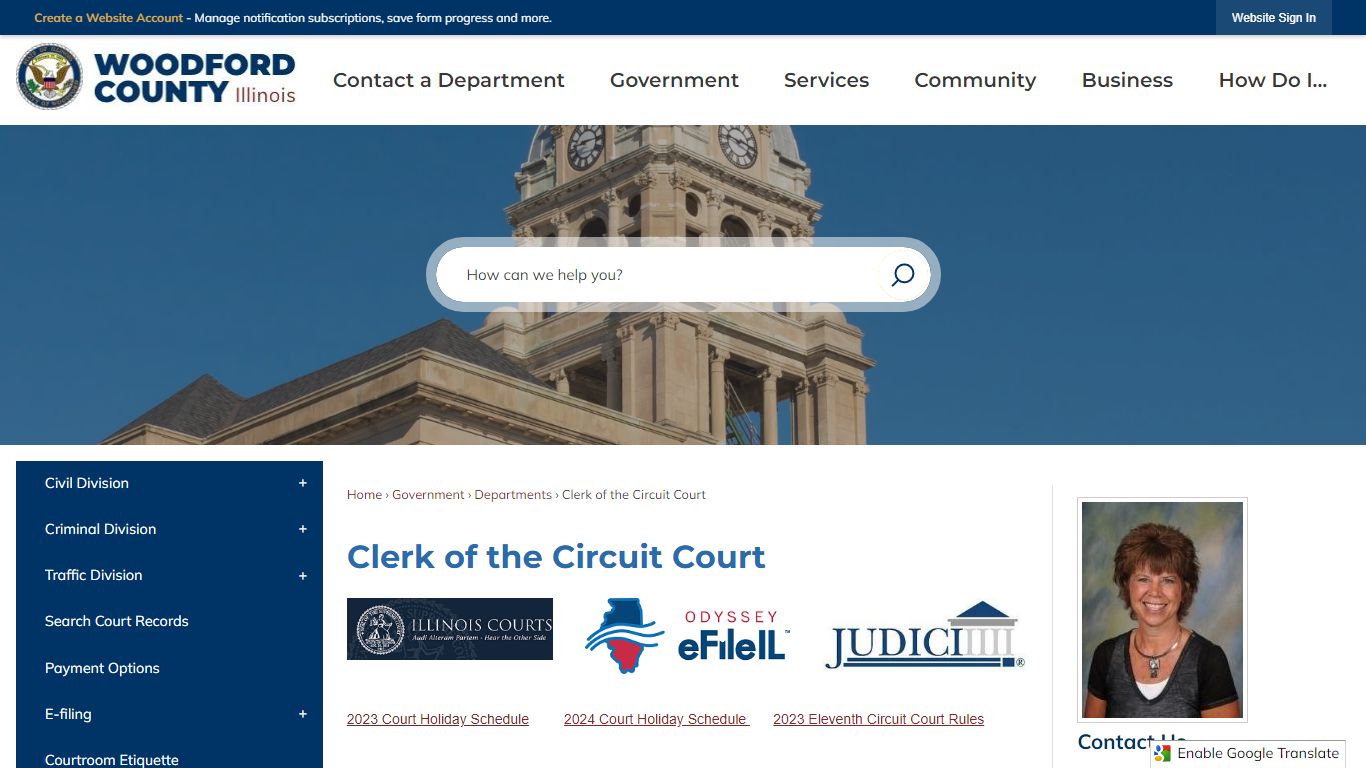 Clerk of the Circuit Court | Woodford County, IL